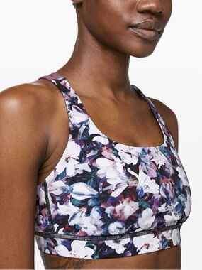 lululemon athletica Energy Bra - vintage plum floral